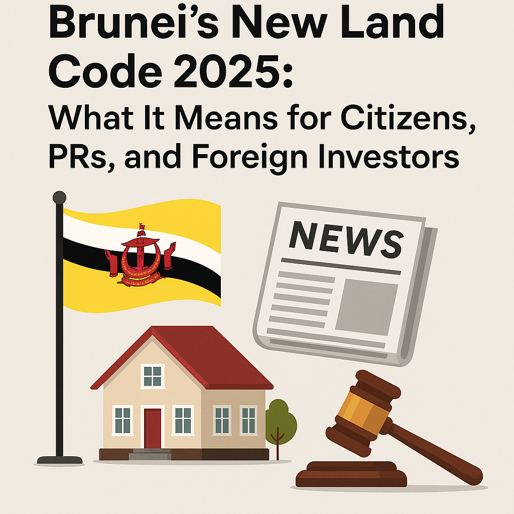 Brunei's New Land Code 2025: What It Means for Citizens, PRs, and Foreign Investors